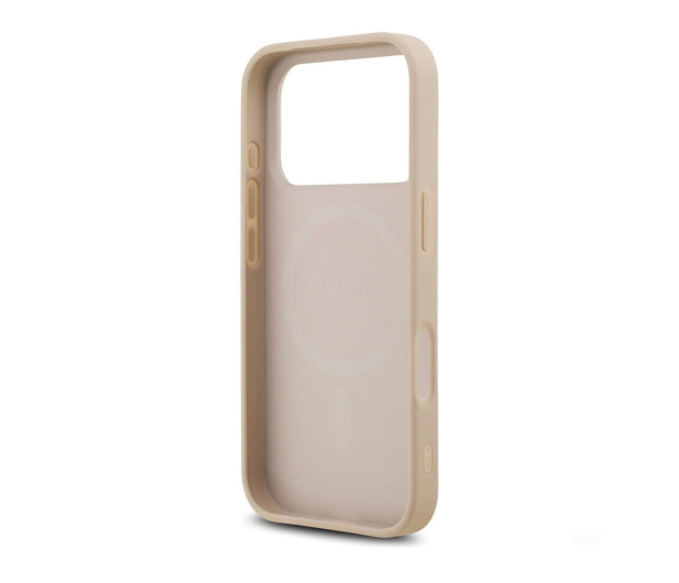 Guess Saffiano Classic Logo MagSafe do iPhone 17 Pro różowy - 1365579 - zdjęcie 3